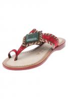 Apepazza TOPAZIO CAMOSCIO - Sandalette - rosso