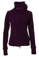 Bench FUNNEL NECK - Fleecejacke - aubergine