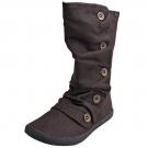 Blowfish HAMISH - Canvas Boot - dk. brown washed twill