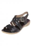 ecco STRIPE - Sandalette - black