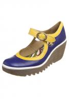 Fly London YORI - Keilpumps - purple/yellow/offwhite