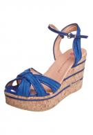 Fornarina GRETA - Keilsandalette - royal 