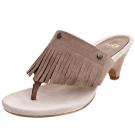 Fru.it Fransen-Pantolette Veloursleder - tufo