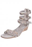 Fru.it Keilsandalette - stone 