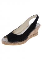 Fred de la Bretoniere ESPADRILLE ANTE - Peep Toe - negro