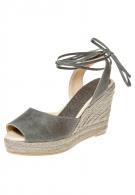 Fred de la Bretoniere ESPADRILLE TRIBE - Ledersandalette - verdone