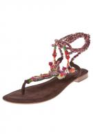 Fred de la Bretoniere Ankle-Strap-Sandale - dark brown 