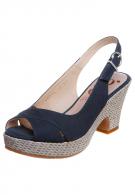 Gadea TALIA - Peeptoe - Azul Marino