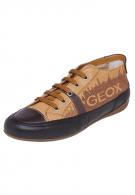 Geox MOENA - Sneaker - black/tan
