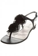 Guess PARRET LEATHER THONG - Sandale - black