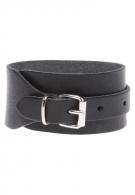 Hüftgold BB 02 - Lederarmband - black