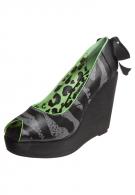 Iron Fist ONE HAND IN THE GRAVE WEDGE - Peeptoe - charcoal