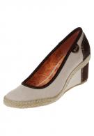 Keds TWO TONE - Keilpumps - ivory / brown