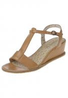 Kickers SIXI - Keilsandalette - beige 