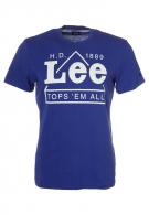 Lee EDRIK T - T-shirt - durabilt blue