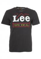 Lee EDRIK T - T-shirt - faded black