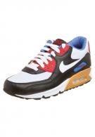 Nike AIR MAX 90 PREMIUM - Sneaker - black/white/red/blue