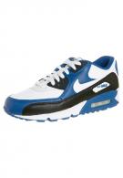 Nike AIR MAX 90 PREMIUM - Sneaker - white/ white-team royal/ black 