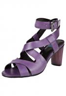 più di Servas ELIZA - Leder-Sandalette - pflaume