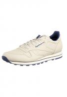 Reebok CLASSIC LEATHER - Sneaker - ecru/cl navy/charcoal