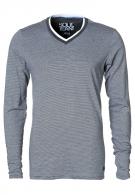 Solid STRIPE - Longsleeve - grau