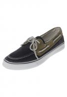 Sperry Top-Sider BAHAMA - Canvas-Slipper - navy/khaki