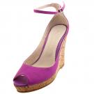 Stylesnob NOVIA - Keil-Peep-Toe - fuchsia