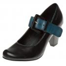 Tamaris Schnallenpumps - black/petrol