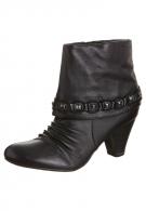 Tamaris Lederstiefelette - schwarz