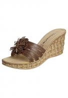 Tamaris Keilpantolette - tobacco