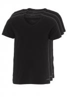 Tommy Hilfiger T-SHIRT - 3er PACK - V-NECK - black 