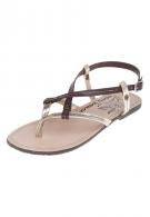 Tom Tailor MARIA - Sandale - gold/dark brown