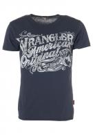 Wrangler RIDER TEE - T-Shirt - grey blue