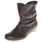 Aces of London Leder-Stiefelette - testa di moro