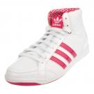 Adidas ADI HOOP MID W - Sneaker - white / pink buzz