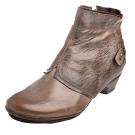 AirStep ZAZA - Leder-Stiefelette - stone/testa di moro