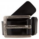 Cowboysbelt SPECIAL BASICS - Ledergürtel - schwarz
