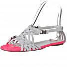 Diesel 'APPLE IN YOUR PIE-POP' THINGHY - Leder-Zehensandale - weiß/pink