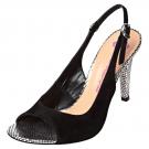Fornarina Peep-Toe-Sandalette - black/steel