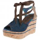 Fornarina GRETA - Sandalette - blue/dust jeans