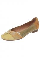 Gabor Slipper - stripes oliv kombi