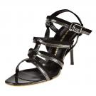 Gaspard Yurkievich Peeptoes - black pearl/black velvet