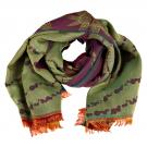 Kashmir House SUNFLOWER - Schal - green purple