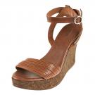 Strenesse Blue WEDGE - Sandalette - caramel