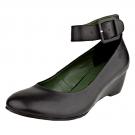 Tamaris Leder-Spangenpumps - black