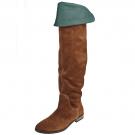 Tommy Hilfiger BEA - Leder-Overknee - cognac