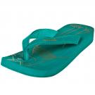 Wandelei ISIS & OSIRIS - Zehensandale - dark ocean green with gold print