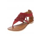 ELENORA  LINO/CAMOSCIO - Sandale  - rosso
