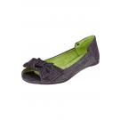SHERBERT - Peeptoe-Ballerina - black denim