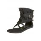 LAUGH - Schaft-Sandale - black street denim